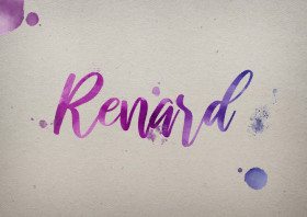 Renard Watercolor Name DP