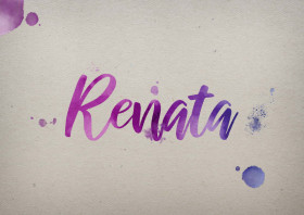 Renata Watercolor Name DP