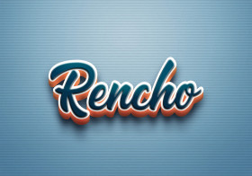 Cursive Name DP: Rencho