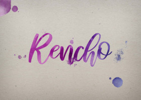 Rencho Watercolor Name DP