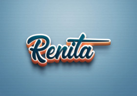 Cursive Name DP: Renita
