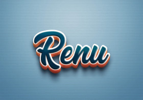 Cursive Name DP: Renu