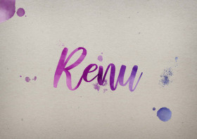 Renu Watercolor Name DP