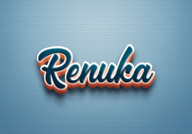 Cursive Name DP: Renuka