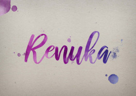 Renuka Watercolor Name DP
