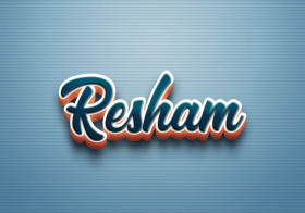 Cursive Name DP: Resham