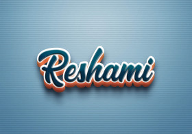 Cursive Name DP: Reshami