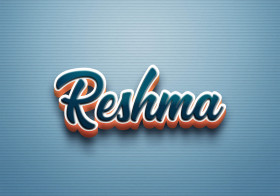 Cursive Name DP: Reshma