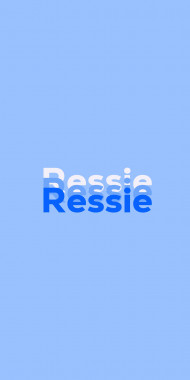 Name DP: Ressie