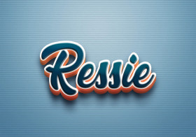 Cursive Name DP: Ressie