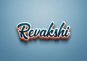 Cursive Name DP: Revakshi