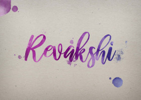 Revakshi Watercolor Name DP