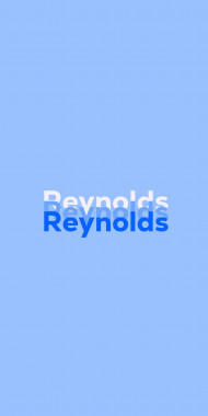 Name DP: Reynolds