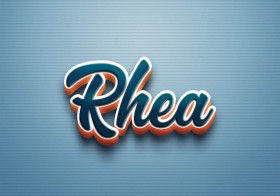 Cursive Name DP: Rhea