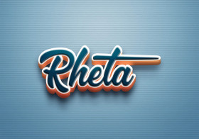 Cursive Name DP: Rheta