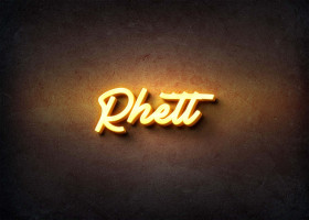 Glow Name Profile Picture for Rhett