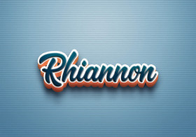 Cursive Name DP: Rhiannon