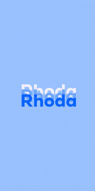 Name DP: Rhoda