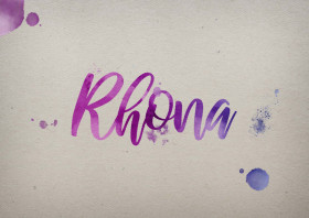 Rhona Watercolor Name DP