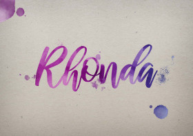Rhonda Watercolor Name DP