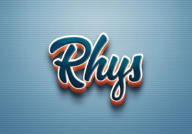Cursive Name DP: Rhys
