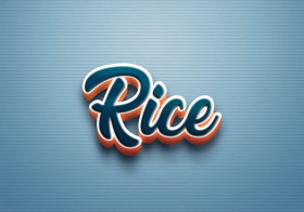 Cursive Name DP: Rice