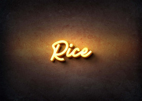 Glow Name Profile Picture for Rice