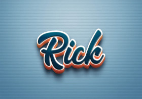 Cursive Name DP: Rick