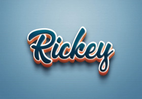 Cursive Name DP: Rickey