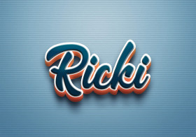 Cursive Name DP: Ricki