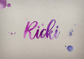 Ricki Watercolor Name DP