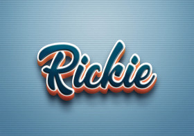 Cursive Name DP: Rickie