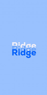 Name DP: Ridge