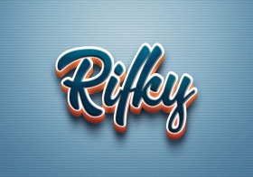 Cursive Name DP: Rifky