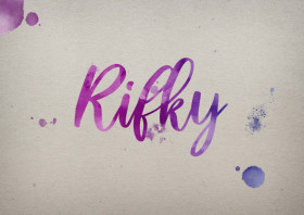 Rifky Watercolor Name DP