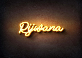 Glow Name Profile Picture for Rijwana