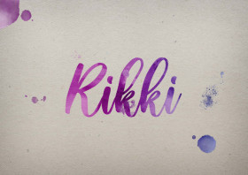 Rikki Watercolor Name DP