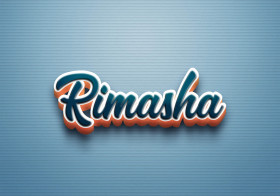 Cursive Name DP: Rimasha