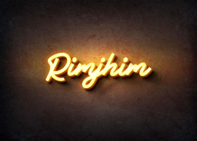 Glow Name Profile Picture for Rimjhim