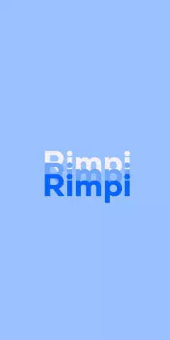 Name DP: Rimpi