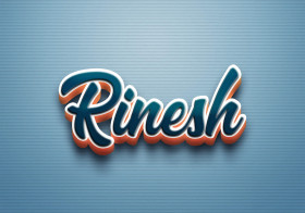 Cursive Name DP: Rinesh