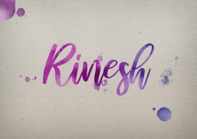 Rinesh Watercolor Name DP
