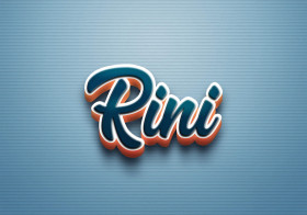 Cursive Name DP: Rini