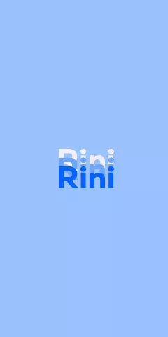 Name DP: Rini