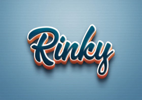 Cursive Name DP: Rinky