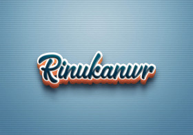 Cursive Name DP: Rinukanwr