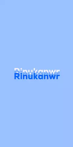 Name DP: Rinukanwr