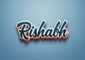 Cursive Name DP: Rishabh