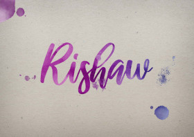 Rishaw Watercolor Name DP