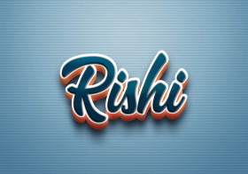 Cursive Name DP: Rishi